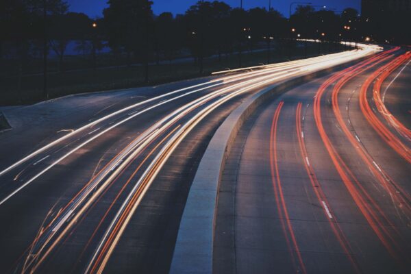 Street Lights On Road