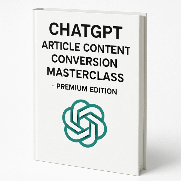 ChatGPT Article Content Conversion Masterclass - Premium Edition